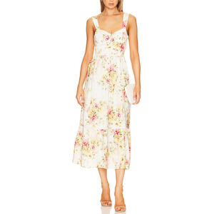 Yumi Kim 'Monique' White Gorgette Midi Dress Size XS - NWT